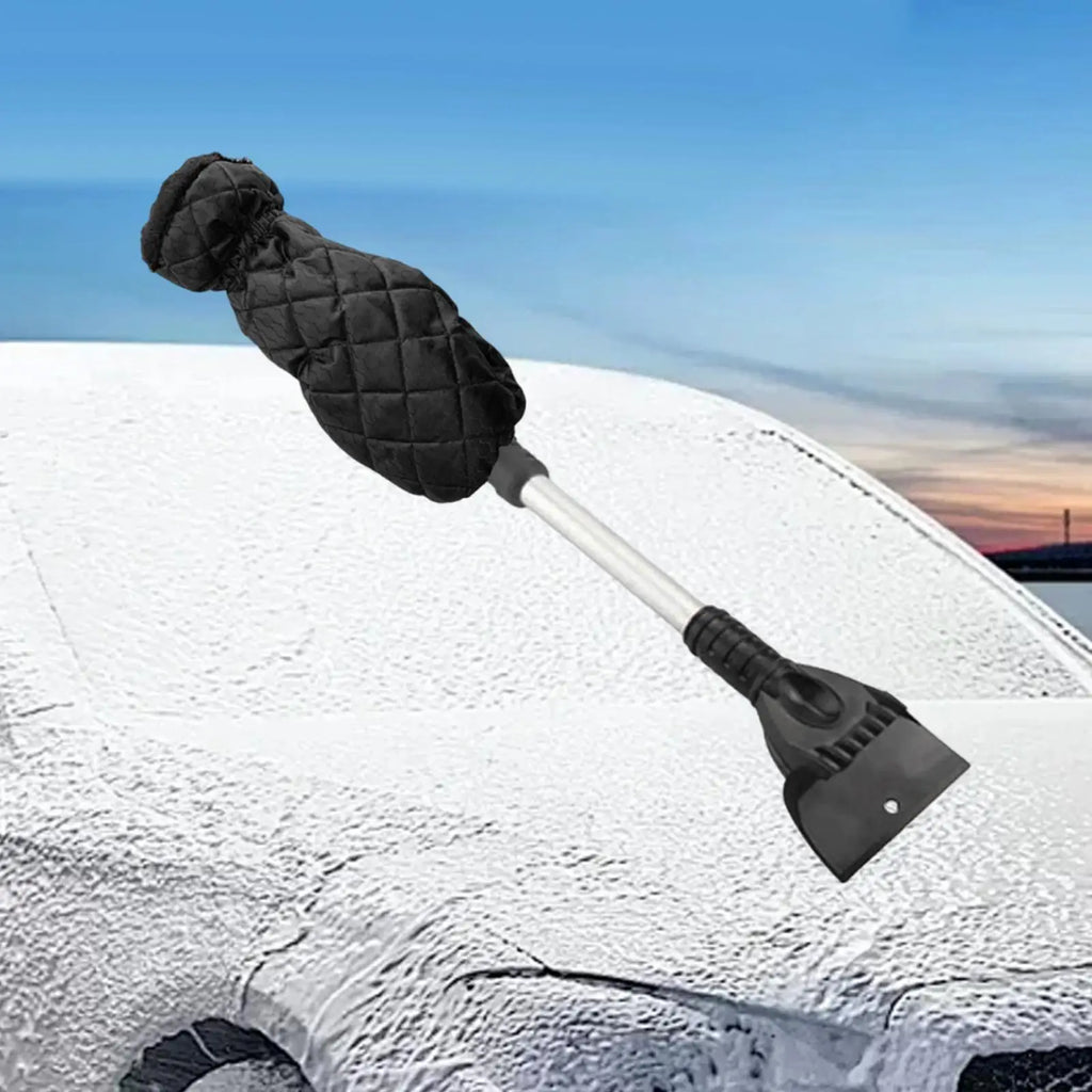 Isskrapa för bilar med varma handskar 45cm